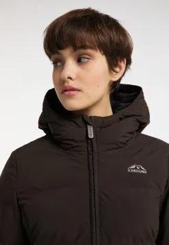 ICEBOUND Wintermantels Wintermantel Dames Donkerbruin -Icebound Winkel 184096096fc11f2d042b9978f7d57554