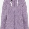 ICEBOUND Outdoor Jassen Fleece Jas Dames Lila Gemêleerd -Icebound Winkel 1f47f80312d26e6b2c1b39fff9838590