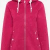 ICEBOUND Outdoor Jassen Fleece Jas Dames Donkerroze
