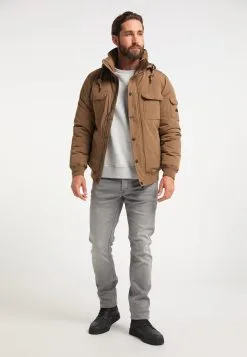 ICEBOUND Winterjassen Winterjas Heren Lichtbruin -Icebound Winkel 49345c5a397999f738ce61aaa2dc701c