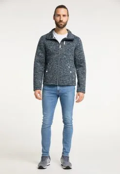 ICEBOUND Fleece Jassen Fleece Jas Heren Blauw Gemêleerd -Icebound Winkel 61a4579b1140900123c0665f2541de72