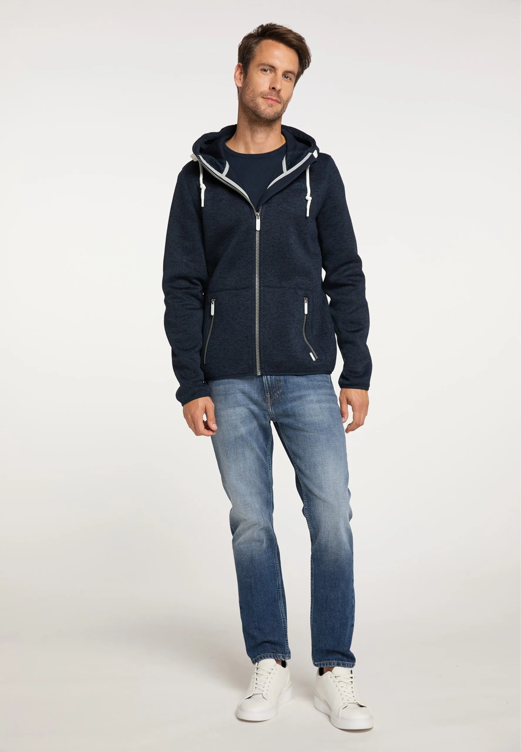 ICEBOUND Fleece Jassen Fleece Jas Heren Marine / Blauw Gemêleerd 6 ICEBOUND Fleece Jassen Fleece Jas Heren Marine / Blauw Gemêleerd - Afbeelding 4