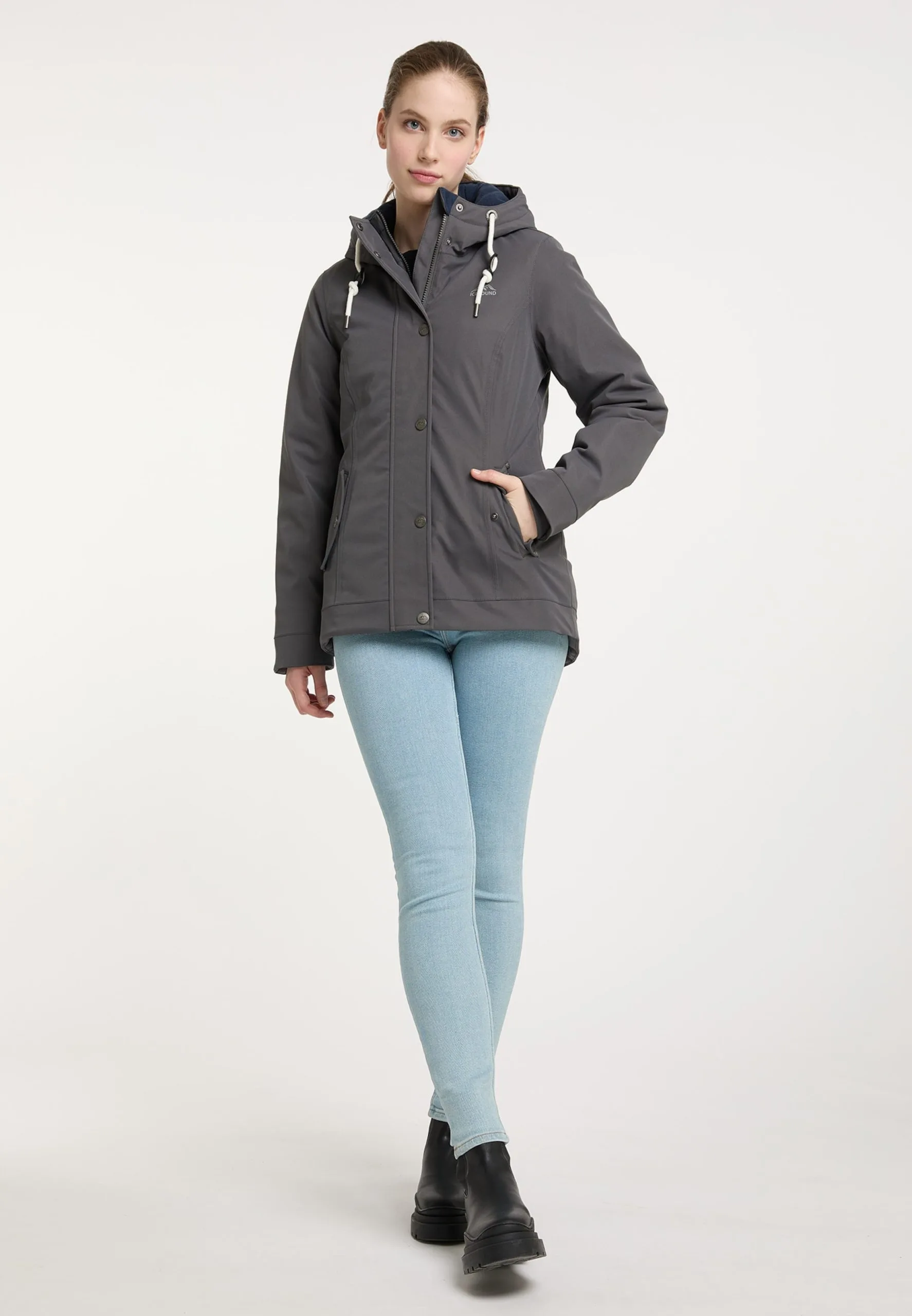 ICEBOUND Outdoor Jassen Functionele Jas Dames Lichtgrijs / Donkergrijs 7 ICEBOUND Outdoor Jassen Functionele Jas Dames Lichtgrijs / Donkergrijs - Afbeelding 5