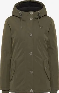 ICEBOUND Winterjassen Winterjas Dames Olijfgroen