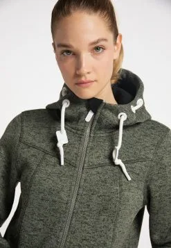 ICEBOUND Outdoor Jassen Fleece Jas Dames Olijfgroen -Icebound Winkel ca960691fde1033bc9e35a65c55f80b6