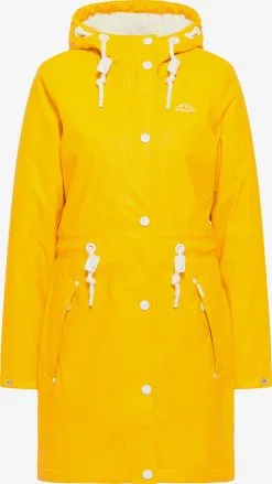 ICEBOUND Regenmantels Functionele Mantel Dames Goudgeel